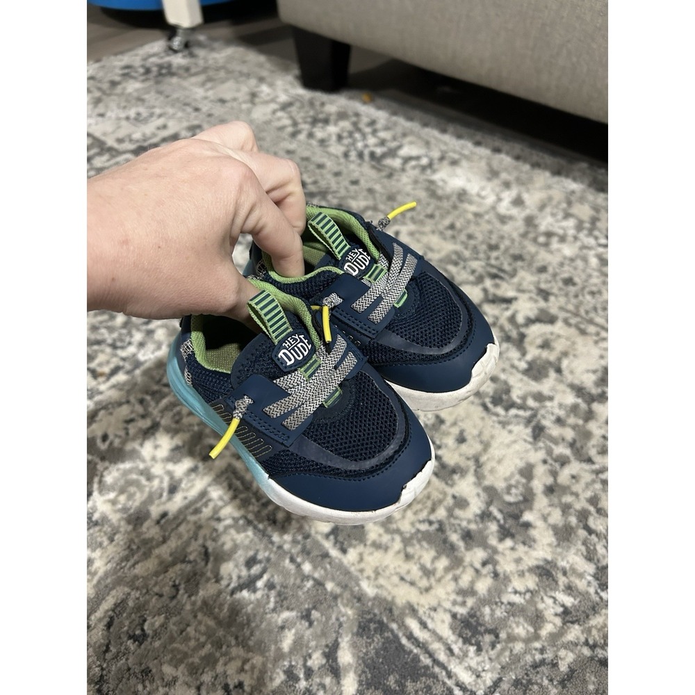 Hey Dude Baby Sneakers Shoes Blue Size 6